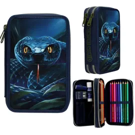 DEPESCHE Adventure World 2 Fach Federtasche Schlange