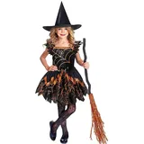 Amscan Hexen-Kostüm Little Spider Witch Hexen Kostüm für Kinder 4 - 6 Jahre | 4 - 6 Jahre