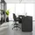 HJH Office Nestora Work Stoff Schwarz