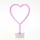 satisfire Neonlicht Herz Pink