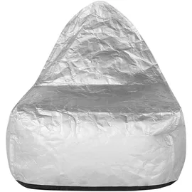 Beliani Sitzsack DROP Silber