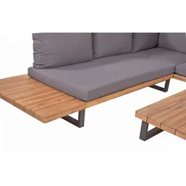 deluke CECILE Loungeset 4-tlg. schwarz