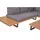 deluke CECILE Loungeset 4-tlg. schwarz