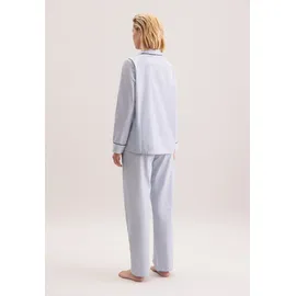 Seidensticker Pyjama Gestreift Blau XXL