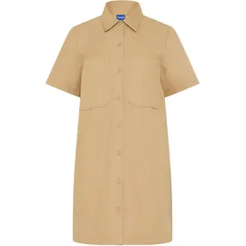 Hugo Kleid Blusenkleid Beige 38