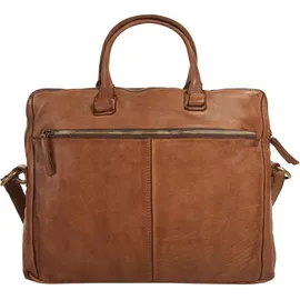 Harold's Submarine Handtasche Leder 38 cm Laptopfach braun