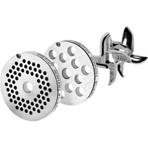 WolfCut Lochscheibensatz für Fleischwolf Größen 5/3,0mm + 8,0mm und 1 Sichelmesser kompatibel mit allen gängigen Fleischwölfe Größe 5