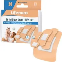 Lifemed Erste-Hilfe-Set hautfarben 5 Größen 36 St.