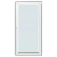 Solid Elements Balkontür New Basic  (100 x 200 cm, Verglasung: 2-fach, DIN Anschlag: Rechts, Weiß)