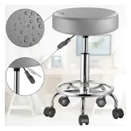 CASARIA Drehhocker Kunstleder Grau