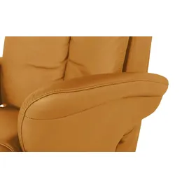 HIMOLLA Sessel 7418 Leder 81 x 111 x 95 cm Gelb elektrisch