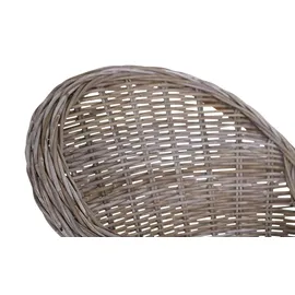 Möbel Kraft Sessel Hiding Rattan 64 x 88 x 67 cm Grau mit Kissen
