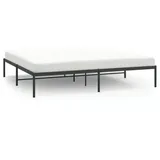 vidaXL Bettgestell 200 x 200 cm Schwarz