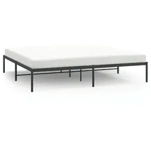vidaXL Bettgestell 200 x 200 cm Schwarz