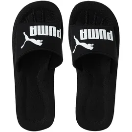 Puma Purecat Badelatschen black/white 40.5