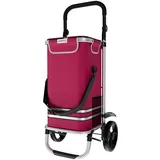 24MOVE® Einkaufstrolley VEHLO 3in1 Trolley faltbarer Einkaufswagen mit Kühlfach, rot