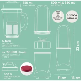 GOURMETmaxx Mr. Magic Power Pro Standmixer