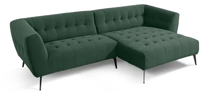 SOMETA Ecksofa Victor Cord Grün