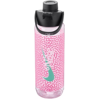 Nike Unisex – Erwachsene TR Renew Recharge Trinkflasche, pink Rise/Black/Light Menta, 709ml