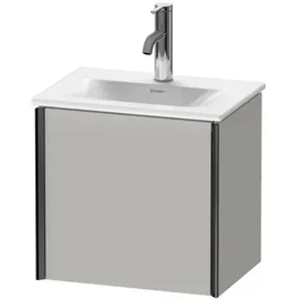 Duravit XViu Handwaschbeckenunterschrank mit 1 Tür, schwarz matt, rechts, betongrau matt