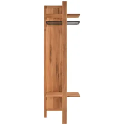 Garderobenpaneel aus Wildeiche Massivholz 200 cm hoch
