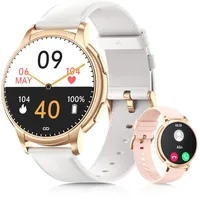 Smartwatch Damen mit Telefonfunktion, 1.52" HD Fitnessuhr, 110+ Sportmodi,IP68 Wasserdicht Sportuhr,Herzfrequenz/SpO2/Schlaf Monitor,Schritt Aktivitäts Uhr,Smartwatch FitnessTracker für Android iOS
