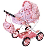 Baby Annabell Deluxe Kinderwagen für 43cm Puppe - Leicht für Kleine Hände, Kreatives Spiel fördert Empathie & Soziale Fähigkeiten, für Kleinkinder ab 3 Jahren - Inklusive Wickeltasche & Einkaufskorb