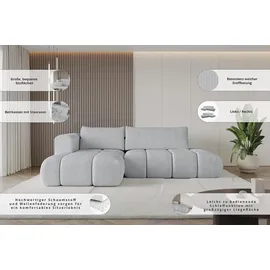 altdecor Ecksofa Cord 2-Sitzer Beige