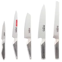 Global Messerset 5-tlg. Silber