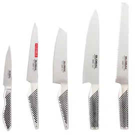 Global Messerset 5-tlg. Silber