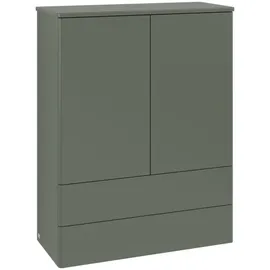 Villeroy & Boch Highboard 2 Türen 81,4 x 103,9 x 35,6 cm Leaf Green Matt Lacquer
