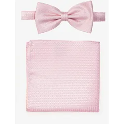 Fliege MONTI, Damen, rosa (rose), Seide, gemustert, casual,klassisch, Fliegen, mit passendem Einstecktuch