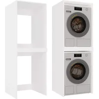 Top e shop Schrank Für Waschmaschine Und Trockner Pola Twin Weiss - Weiß