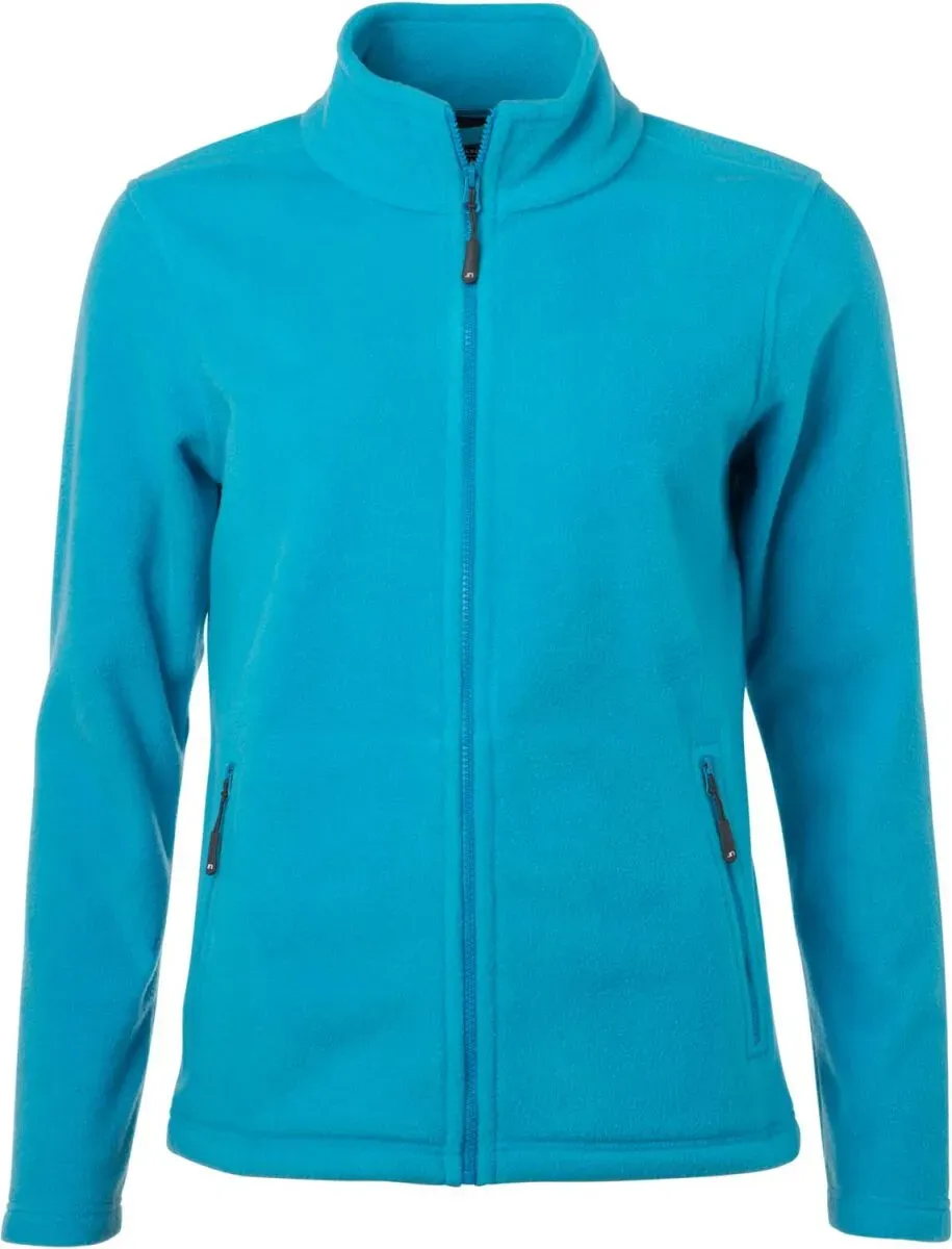 James & Nicholson Damen Microfleece Jacke Fleece-Jacke JN781 turquoise XL