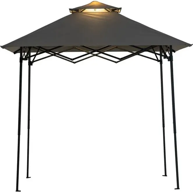 SUNJOY CINTO 250 x 160 cm Grillpavillon mit Beleuchtung, grau