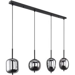 GLOBO LIGHTING Pendelleuchte "BLACKY", schwarz, Lampen, Hängelampe, Hängeleuchte, verschiedene Gläser, modern, Essbereich