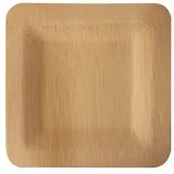 Papstar 10 Teller, Bambus "pure" eckig 180 x mm, 10er