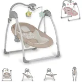 Moni Moni, Babywippe elektrisch Jessica Spielbogen Musikfunktion Schaukelfunktion beige