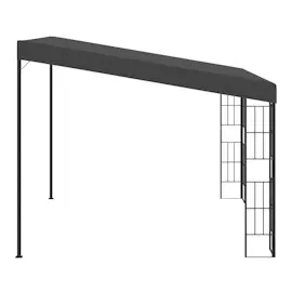 vidaXL Wand-Pavillon 3x3 m Anthrazit Stoff