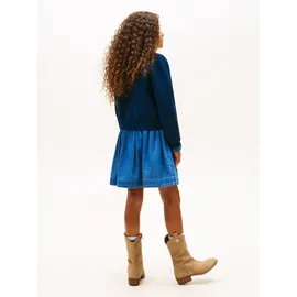 Tommy Hilfiger Strickjacke CHENILLE CARDIGAN Regular fit, für Kinder bis 16 Jahre blau 10 (140)