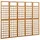vidaXL Spalier/Paravent 5-teilig Massivholz Tanne 201,5x180 cm