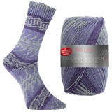 theofeel Pro Lana Fjord Socks Farbe 192, Sockenwolle musterbildend, Wolle Norwegermuster zum Stricken, 100g,