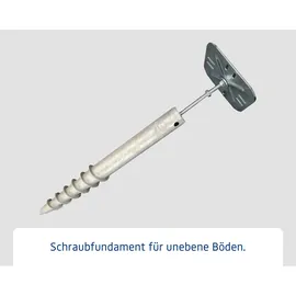 Hörmann Schraubfundament 6 x 6 x 66 cm Silber