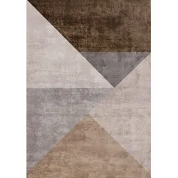 Bamyum Barty Bedruckter 120x180 Teppich Chenille-Druck Maschinell Hergestellt