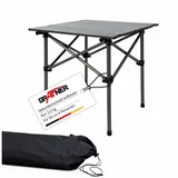 Grafner Campingtisch klappbar Schwarz