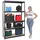 Proregal Schwerlastregal Metall 200x120x40 cm schwarz 5-Ebenen