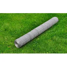 vidaXL Maschendraht Verzinkter Stahl 25x0,5 m Silbern