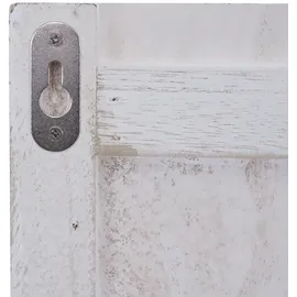 Mendler Garderobenpaneel HWC-C89 Welcome 91 x 60 cm Weiß