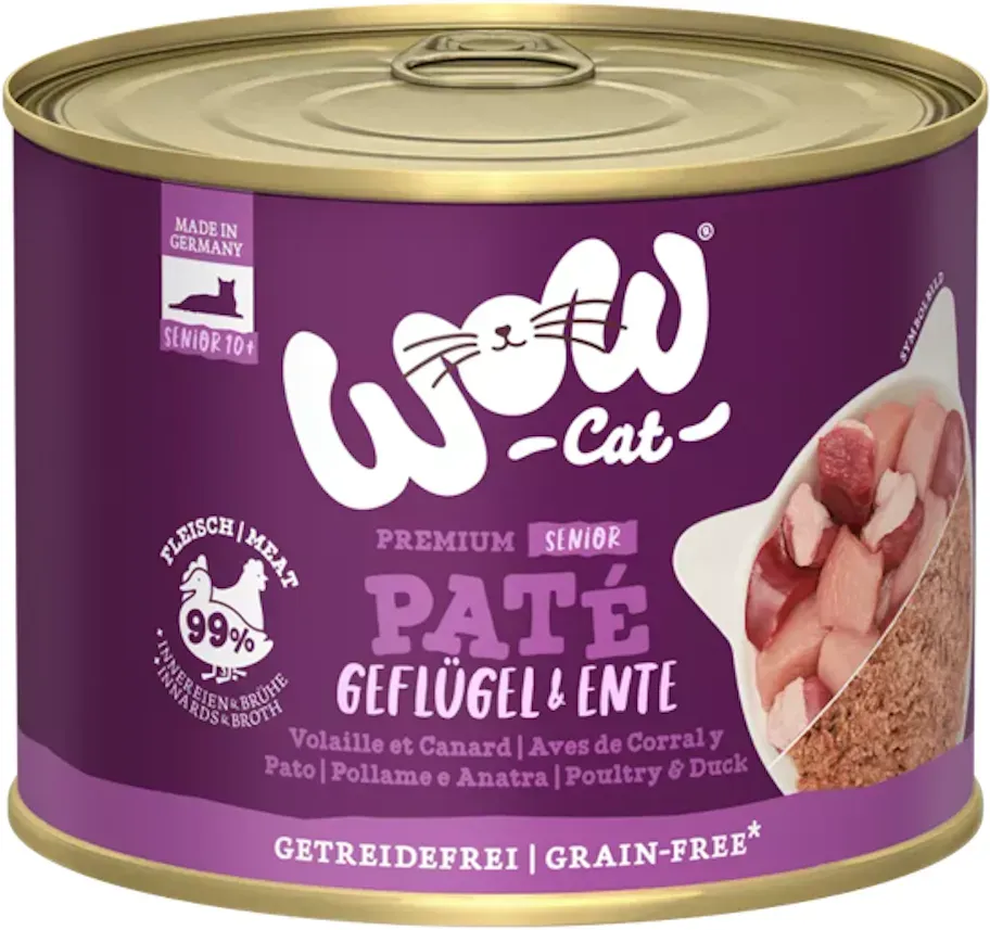 WOW Cat 200g Senior Geflügel&Ente