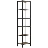 VCM Standvitrine Vinali 40 x 30 x 165 cm Schwarz